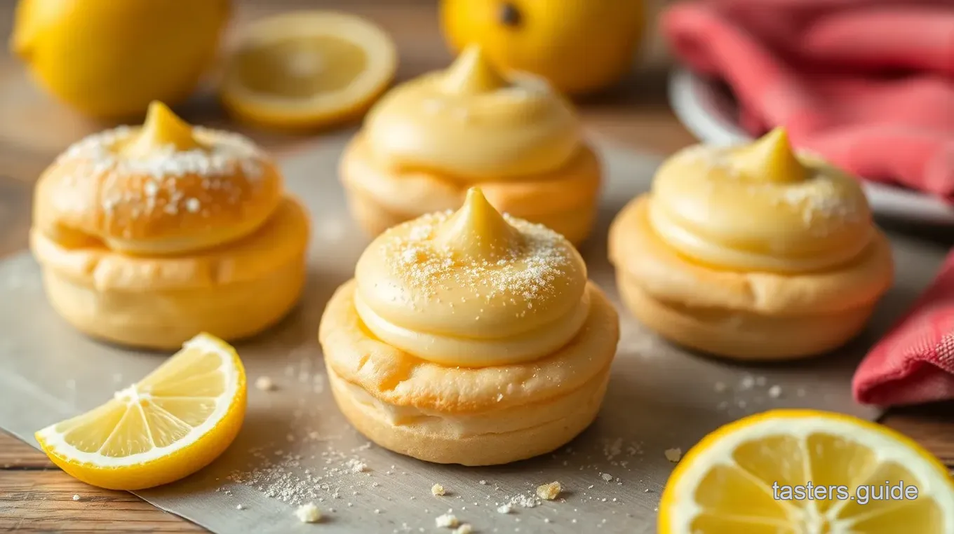 Miniature Lemon Cream Puffs