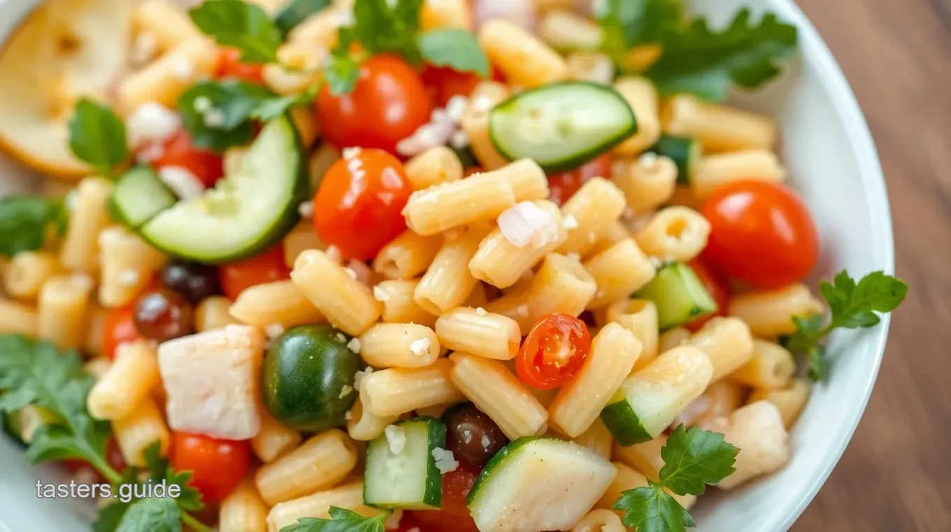 Bell Flower Bead Pasta Salad