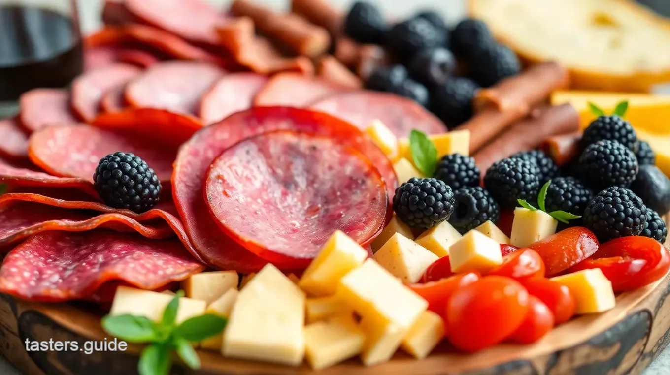 Black and Red Charcuterie Board