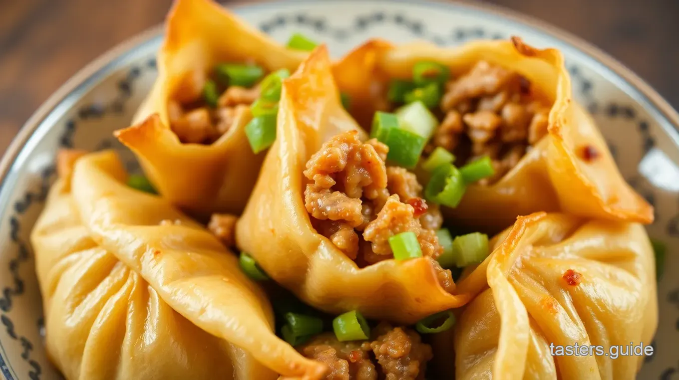 Savory Pork and Vegetable Wontons