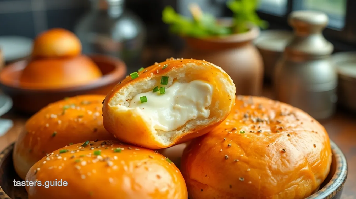 Korean Cream Cheese Garlic Buns