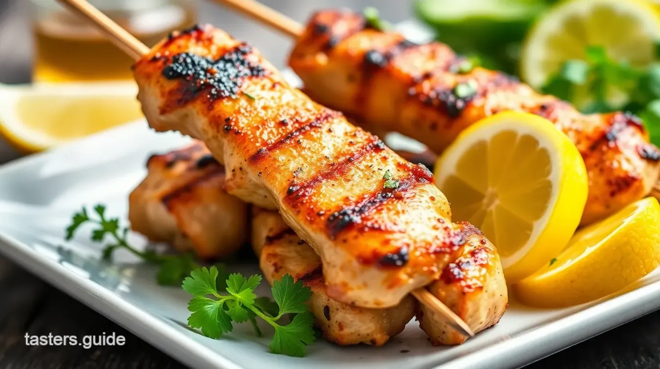 Torene-Infused Grilled Chicken Skewers