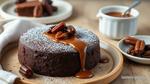 Bake Chocolate Date Cake with Toffee Sauce