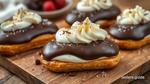 Bake Chocolate Eclairs with Silky Cream