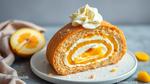 Bake Mango Swiss Roll with Fluffy Cream