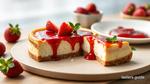 Bake Strawberry Cheesecake with Compote