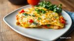 Cook Open Face Omelette with Fresh Veggies