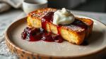 Fried Cheesecake French Toast with Compote