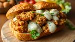 Fried Chicken Asiago Sandwich Delight