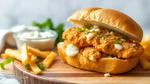 Fried Chicken Asiago Sandwich - Irresistibly Good