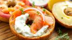 Prepare Lox Bagel with Creamy Toppings