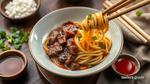 Quick Beef Noodles with Sweet Savory Sauce