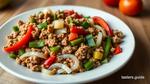 Sautéed Ground Turkey with Peppers & Onions