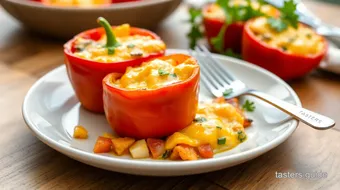 Bake Bell Pepper Breakfast Cups - Easy & Healthy