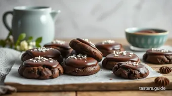 Bake Chocolate Cookies with Silky Ganache