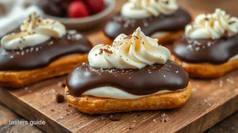 Bake Chocolate Eclairs with Silky Cream