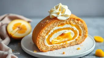 Bake Mango Swiss Roll with Fluffy Cream