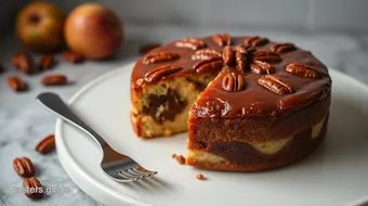 Bake Pecan Upside Down Marble Cake