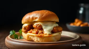 Broiled Chicken Tikka Sliders with Cheese