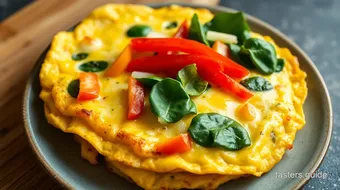 Cook Open-Faced Omelet with Fresh Veggies