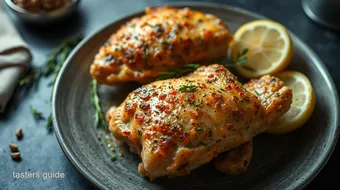 How to Make Crispy Herb-Roasted Chicken Thighs with 1 Pound of Chicken recipe card