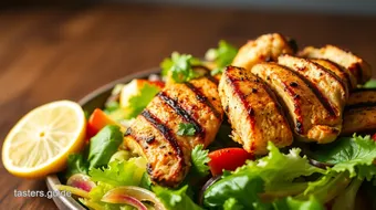 Grilled Chicken Refreshing Salad in 25 Min recipe card