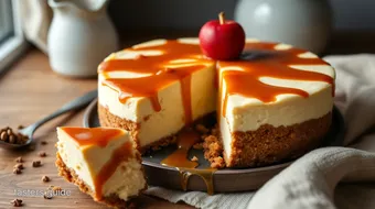 No Bake Biscoff Cheesecake with Salted Caramel