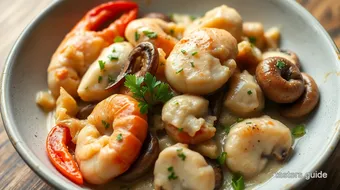 Quick Langostino Creamy Mushroom Delight recipe card