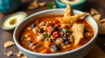 Quick Taco Soup with Crunchy Fritos