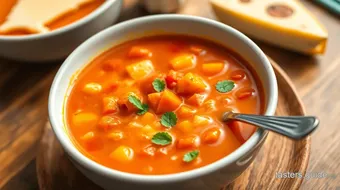 Sautéed Gouda Tomato Comfort Soup