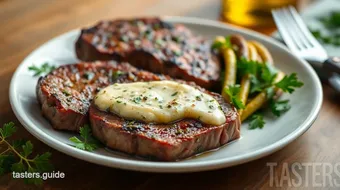 Sear Sirloin Steak with Flavorful Herb Butter recipe card