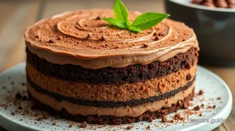 THE BEST MOCHA MOUSSE CAKE RECIPE - Indulgent Layers of Chocolate & Coffee recipe card