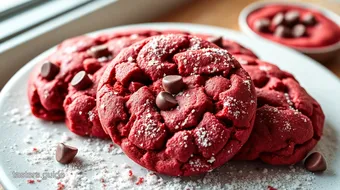 How to Bake The Ultimate Red Velvet Chocolate Chip Cookies: A Deliciously Unique Treat recipe card