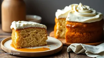 Whipped Caramel Cake with Creamy Frosting