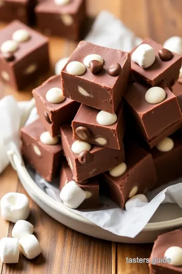 Classic Chocolate Fudge presentation