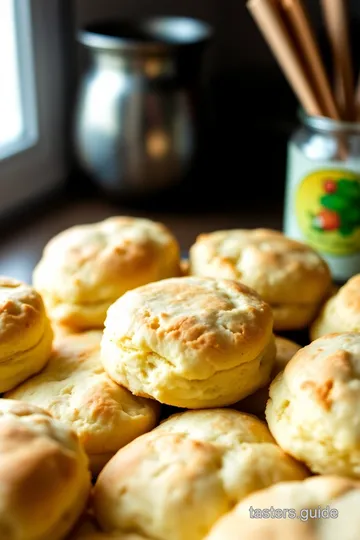 Amish Buttermilk Biscuits with Honey Butter presentation