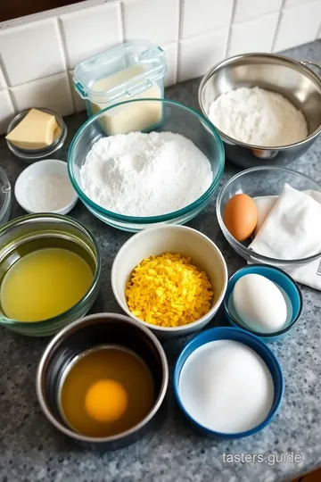 Cream Cake Madeleines ingredients