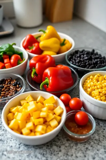 Just a Little Bite - Mini Savory Stuffed Peppers ingredients