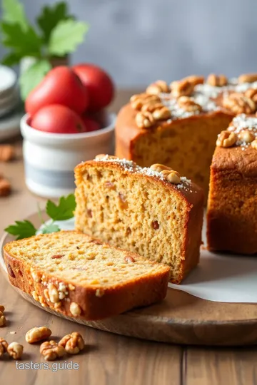 Swedish Walnut Color Cake presentation