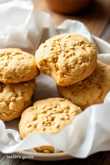 Biscuits with Sesame and Millet Flour: 5 Easy Steps for Nutritious Goodness! presentation