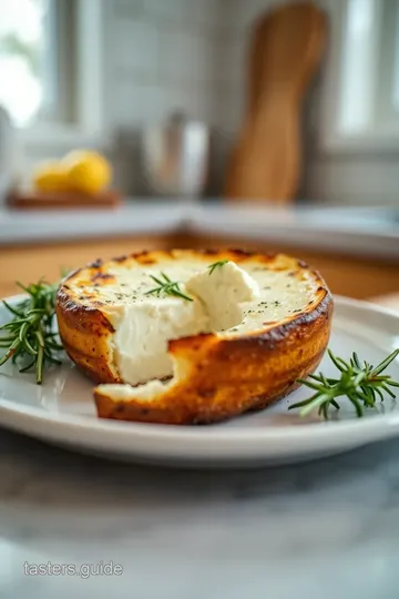 Warmed Herb-Infused Goat Cheese with Crostini steps