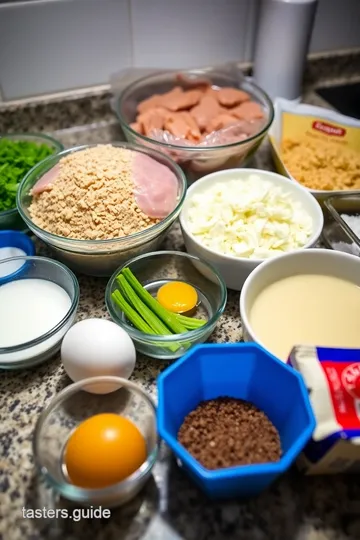 Chicken Cordon Bleu Meatloaf ingredients