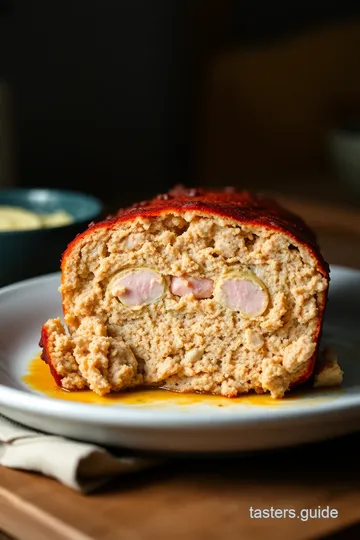 Chicken Cordon Bleu Meatloaf presentation