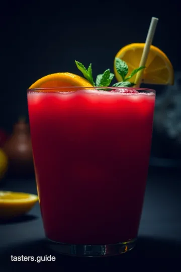 Classic Tropical Rum Punch presentation