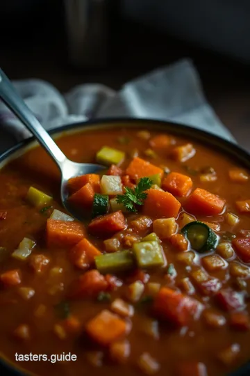 Comforting Vegetable Soup Care Package presentation