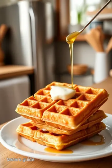 Crispy French Waffles with a Delightful Batter Dip steps