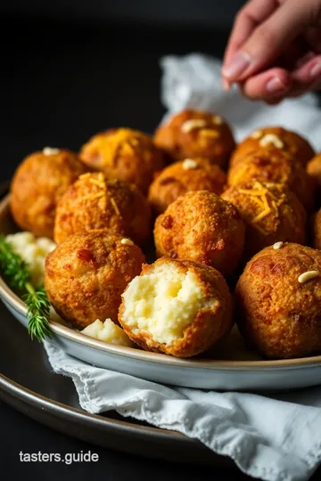 Crispy Fried Mashed Potato Balls Recipe presentation