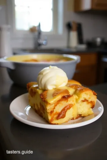 Decadent Vanilla Bread Pudding with Creme Anglaise steps