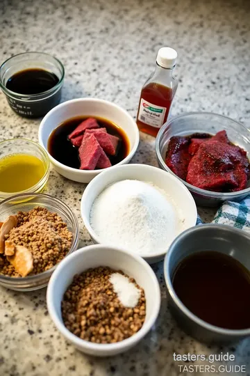 Flavorful Dehydrated Beef Jerky ingredients