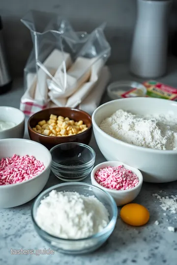 Delightful Pink Sprinkle Sugar Cookies ingredients